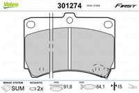 Pastiglie gamma First brake pads MAZD 323