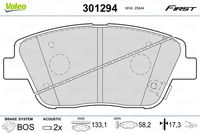 Pastiglie gamma First brake pads KIA Cee\'d