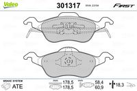 Pastiglie gamma First brake pads FORD FOC I