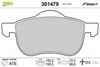 Pastiglie gamma First brake pads VOLVO S60