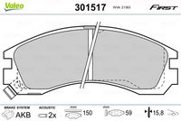 Pastiglie gamma First brake pads MITS Paj/Mont