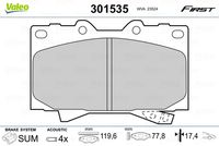 Pastiglie gamma First brake pads TOY Land Cruiser 100