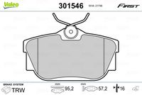 Pastiglie gamma First Brake pads RENAULT TRAFFIC II RR