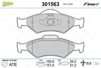 Pastiglie gamma First Brake padsFORD CourrieR