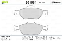 Pastiglie gamma First brake pads FORD Fiesta V