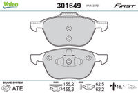 Pastiglie gamma First Brake padsMAZDA Mazda 5 II