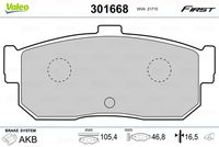 Pastiglie gamma First brake pads INFI I30