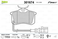 Pastiglie gamma First brake pads AUDI A2