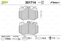 Pastiglie gamma First Brake pads CITROEN AX fr