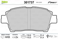 Pastiglie gamma First Brake padsTOYOTA Yaris