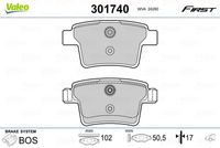 Pastiglie gamma First brake pads FORD Mondeo III