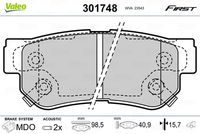 Pastiglie gamma First brake pads KIA Sportage