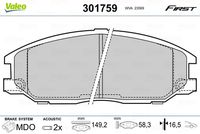 Pastiglie gamma First brake pads HYU Santa fé