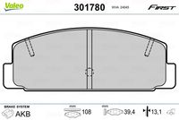 Pastiglie gamma First brake pads MAZD 626