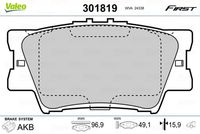 Pastiglie gamma First brake pads TOY Rav-4