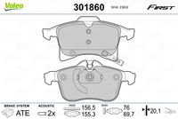 Pastiglie gamma First brake pads OPEL Zafira