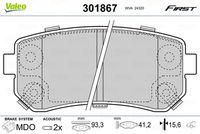 Pastiglie gamma First brake pads HYU Ix20