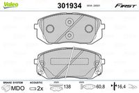 Pastiglie gamma First Brake padsHYUNDAI Ix35