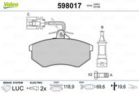 Pastiglie Freno PF AUDI 80/A4/VW GOLF III/COR