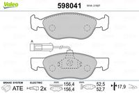 Pastiglie Freno PF ALFA 146/FIAT Marea/Bravo/a(Tev-Ant)