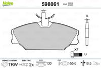 Pastiglie Freno PF RE Clio/Espace II/Laguna/Megane/Safra