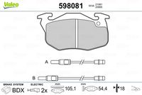 Pastiglie Freno PF PE 205/309/RE Espace,Clio (Bdx-Ant)