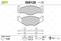 Pastiglie Freno PF VW Golf I-II-III/Passat II-III/Vento