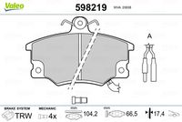 Pastiglie Freno PF ALFA 145/FIAT Regata/Tempra (Luc-Ant)