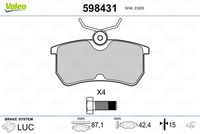 Pastiglie Freno PF Ford FOCUS (Post - LUCAS)