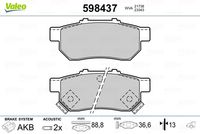 Pastiglie Freno PF Honda Civic III (Post)