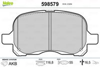 Pastiglie Freno PF TOYOTA Corolla 97-01,C.Verso(Ake-Ant)