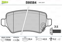 Pastiglie Freno PF OPEL Astra G Meriva Zafira (Luc-Post)