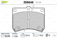 Pastiglie Freno PF MAZDA 323 1.8Gti, 1.6TD, 2.0i