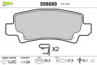 Pastiglie Freno PF Toyota Corolla All engines 01-> R-Luc