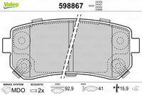 Pastiglie Freno PF Kia Rio (06/2005->)