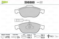 Pastiglie Freno PF Alfa Romeo 145,156 (ex 598297)