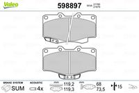 Pastiglie Freno PF TOYOTA Land Cruiser 2.4,2.7,3.0i