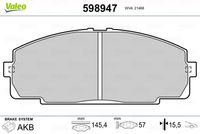 Pastiglie Freno PF TOYOTA Hiace 2.0, 2.5D ant