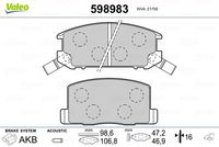 Pastiglie Freno PF TOYOTA  MR2 \'89 >2000 (WVA21759)