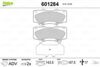 Pastiglie Freno Brake pads Toyota Hilux Fr