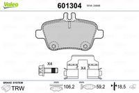 Pastiglie Freno brake pads MERCEDES Class A Re