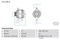 0986080480 Alternatore val.reso € 80