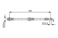 1987481602 Tubo flessibile freno