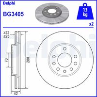 BG3405 DISCO FR.OPEL ASTRA