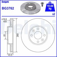 DISCO FRENO ANT DELPHI BG3762