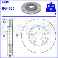 DISCO FRENO ANT DELPHI BG4265