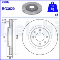 DISCO FRENO ANT DELPHI BG3620