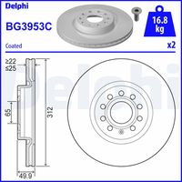 DISCO FRENO ANT DELPHI BG3953C