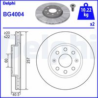 DISCO FRENO ANT DELPHI BG4004